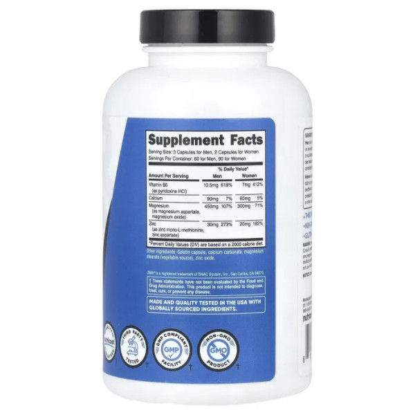 Анаболічна мінеральна підтримка ZMA, Anabolic Mineral Support, Nutricost, Performance, 180 капсул