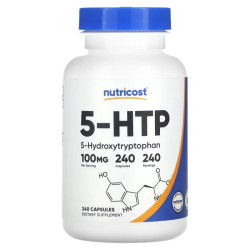 5-HTP 100 мг, Nutricost 5-HTP, 240 капсул