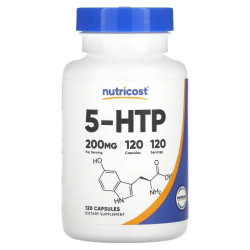 5-HTP 200 мг, Nutricost 5-HTP, 120 капсул