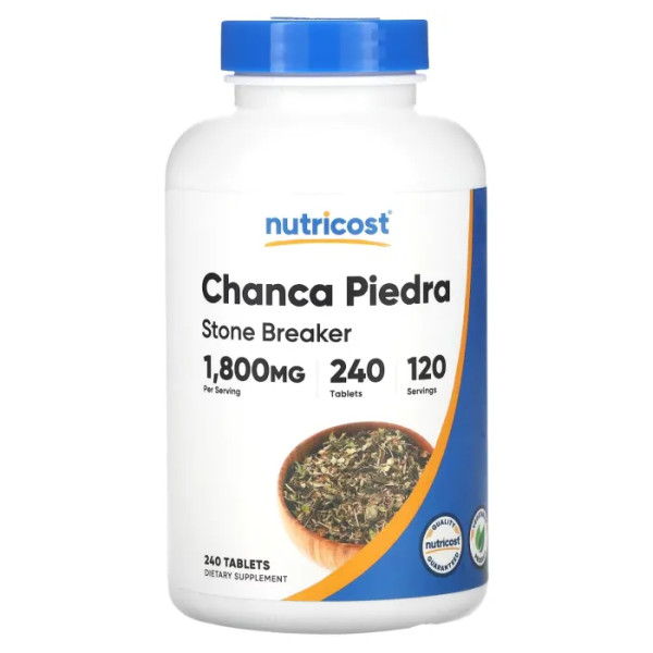 Філантус нірурі, Chanca Piedra, Nutricost, 1800 мг, 240 пігулок (900 мг в 1 пігулці)