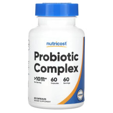Пробіотичний комплекс, >10 млрд КУО, Nutricost Probiotic Complex, 60 капсул