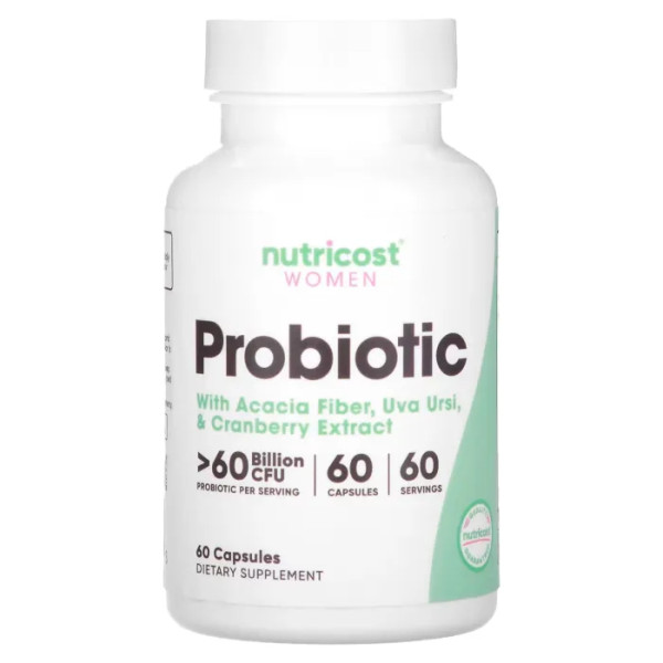 Пробіотик, Probiotic, Nutricost, для жінок, > 60 млрд КУО, 60 капсул
