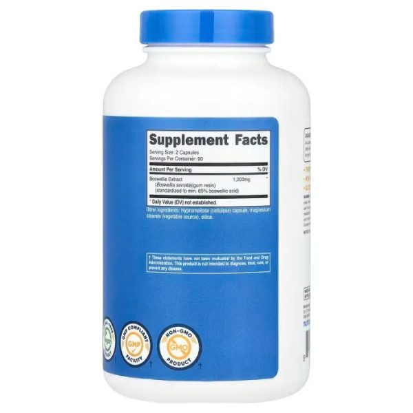 Босвеллія, Boswellia Extract, Nutricost, екстракт, 12 000 мг, 180 капсул (6000 мг в 1 капсулі)