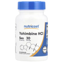 Йохимбин 5 мг, Nutricost Yohimbine, 30 капсул
