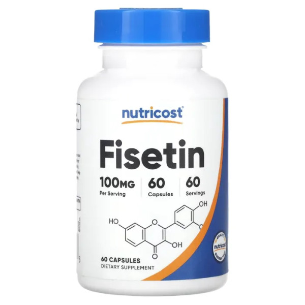 Фізетин, Fisetin, Nutricost, 100 мг, 60 капсул