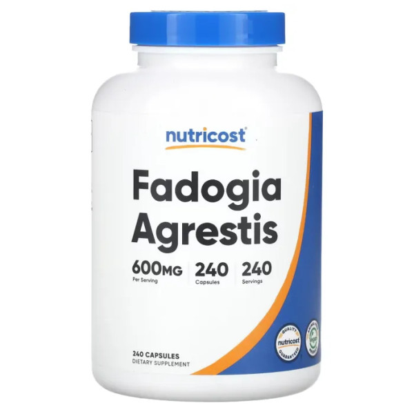 Фадогія агрестис, Fadogia Agrestis, Nutricost, 600 мг, 240 капсул