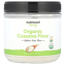 Борошно з касави органічне, Nutricost Pantry Organic Cassava Flour, 680 г