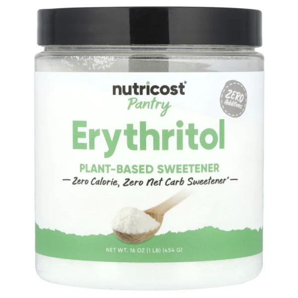Еритритол, цукрозамінник, Erythritol, Nutricost, Pantry, 454 г