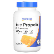 Прополіс 500 мг, Nutricost Bee Propolis, 120 капсул