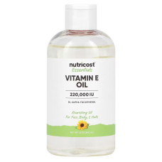 Олія з вітаміном E, Vitamin E Oil Nutricost Essentials, 240 мл