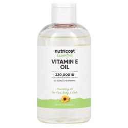 Масло с витамином E, Vitamin E Oil Nutricost Essentials, 240 мл
