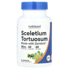 Скелетиум 50 мг, Nutricost Sceletium Tortuosum, 60 капсул