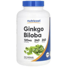 Гінкго білоба екстракт 120 мг, Ginkgo Biloba Nutricost, 240 капсул