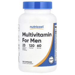 Мультивитамины для мужчин, Multivitamin For Men Nutricost, 120 капсул