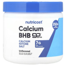 Кальций BHB, Calcium BHB Nutricost, без добавок, 250 г
