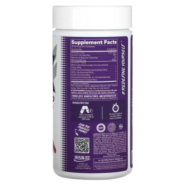 Жироспалювач для жінок, PX for Her, Finaflex, 60 капсул