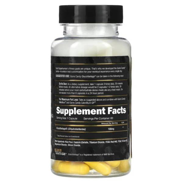 Жироспалювач, Gluco Vantage, ALPHA LION, 60 капсул