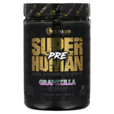 Передтренувальний комплекс, SuperHuman Pre ALPHA LION, смак виноградний баблгам, 342,3 г