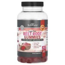 Свекла, Beet Root Gummies BioSchwartz, без сахара, 60 жевательных конфет