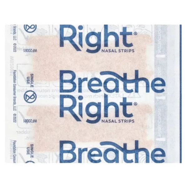 Назальні пластирі, Nasal Strips, Breathe Right, заспокійлива лаванда, 26 ароматизованих смужок