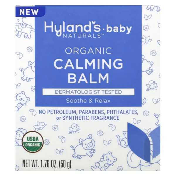 Бальзам для дітей заспокійливий, для здорового сну, Organic Calming Balm, Hyland's Naturals, Baby, для грудей, органічний, 50 г