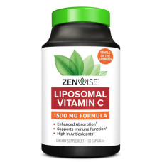 Вітамін C, ліпосомальний 1500 мг, Zenwise Health Liposomal Vitamin C, 60 веганських капсул
