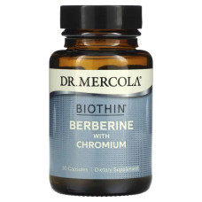 Берберін з хромом, Dr. Mercola Berberine with Chromium, для підтримки метаболізму, 30 капсул