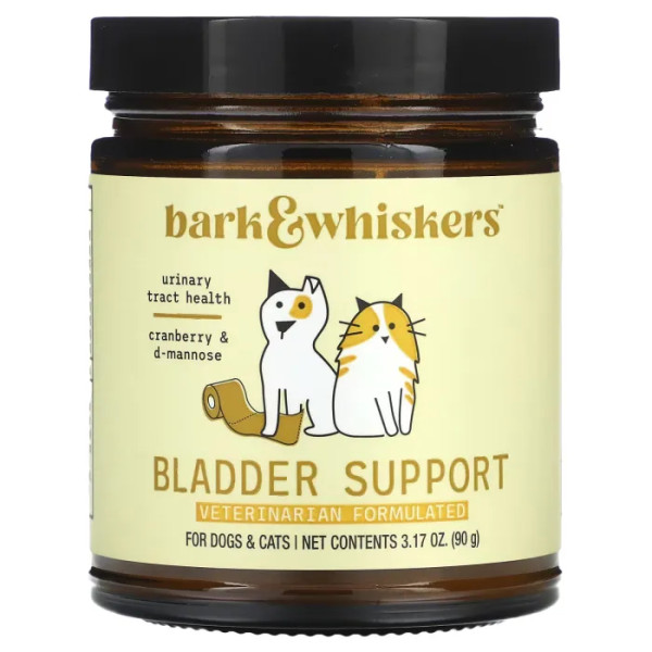Підтримка сечового міхура для котів та собак, Bark and Whiskers, Bladder Support, For Cats and Dogs, Dr. Mercola, 90 г