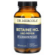 Бетаїн та пепсин, Betaine HCL and Pepsin, Dr. Mercola, 650 мг, 90 капсул