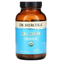 Кальций 1200 мг, Dr. Mercola Calcium, 90 капсул