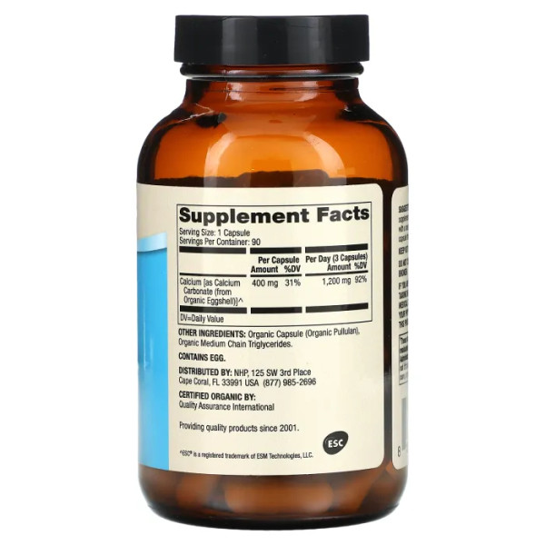 Кальцій, Calcium, Dr. Mercola, 1200 мг, 90 капсул