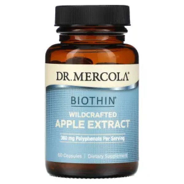 Дике яблуко, Biothin, Wildcrafted Apple, Dr. Mercola, екстракт, 60 капсул