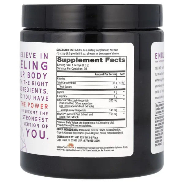 Гліцин + L-аргінін, Glycine + L-Arginine, Endurance, Pure Power, Dr. Mercola, ягідний вибух, 258 г