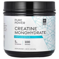 Креатин моногидрат, Creatine Monohydrate Dr. Mercola Pure Power, без вкуса, 500 г