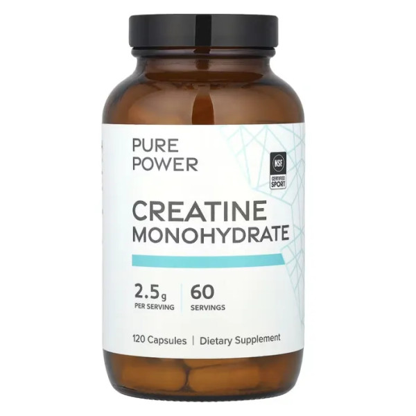 Креатин моногідрат, Creatine Monohydrate, Dr. Mercola, 2,5 г, 120 капсул (1,25 г у капсулі)
