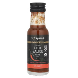Острый соус органик, Dr. Mercola Solspring Biodynamic Organic Hot Sauce, халапеньо и хабанеро, 100 мл