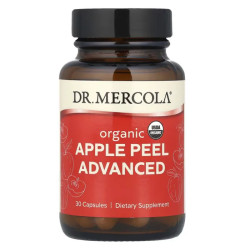 Яблучна шкірка, Dr Mercola Apple Peel Advanced, підтримка здоров'я кишечника кровотоку та суглобів, органік, 30 капсул