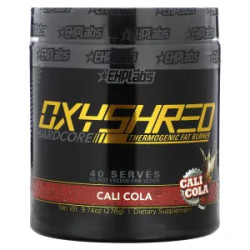 Жиросжигатель термогенный, OxyShred Hardcore Thermogenic Fat Burner EHPlabs, вкус кола, 276 г