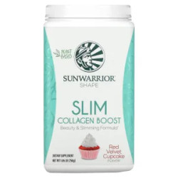 Корекція ваги, Shape Slim Collagen Boost Sunwarrior, червоний оксамит, 750 г