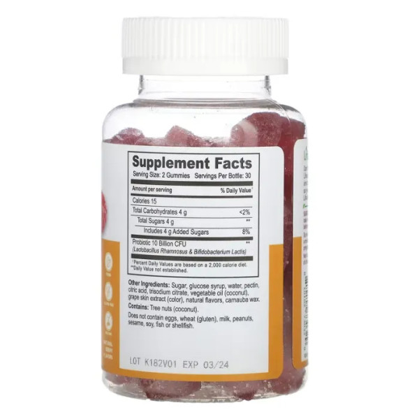 Пробіотики для жінок, підтримка здоров'я кишечника, Women's Probiotic, Lifeable, з ягідним смаком, 10 мільярдів КУО, 60 жувальних цукерок (5 мільярдів КУО в одній жувальній цукерці)