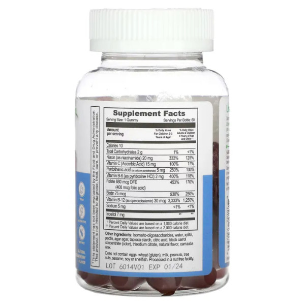 Вітаміни групи В + вітамін С, для дітей, Kids B Complex + Vitamin C Gummies, Lifeable, без цукру, смак полуниці, 60 жувальних цукерок