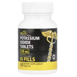 Калію йодид 130 мг, Nature's Fusions Potassium Iodide, 60 таблеток 65 мг у таблетці