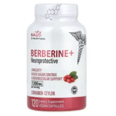 Берберин 1300 мг з цейлонською корицею, Nature's Fusions Berberine Ceylon Cinnamon, 120 вегетаріанських капсул 650 мг у капсулі
