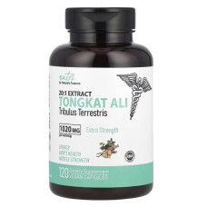 Тонгкат алі 1020 мг, Nature's Fusions Tongkat Ali, підвищена сила, 120 вегетаріанських капсул (510 мг у капсулі)