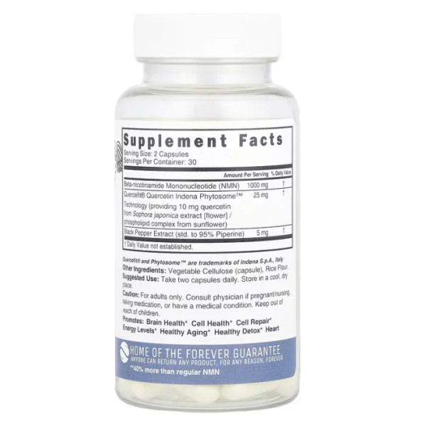 Бета-нікотинамідмононуклеотид, максимальна сила, NMN+, Nature's Fusions, 1000 мг, 60 вегетаріанських капсул (500 мг у капсулі)