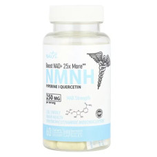 Дигідронікотінамід мононуклеотид NMNH 250 мг, Natures Fusions NMNH, максимальна сила, 60 вегетаріанських капсул (125 мг у капсулі)