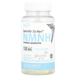 Дигідронікотінамід мононуклеотид NMNH 125 мг, Natures Fusions NMNH, підвищена концентрація, 30 вегетаріанських капсул