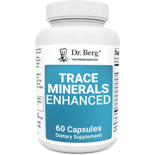Мінерали, Trace Minerals Enhanced, Dr. Berg's, 60 капсул
