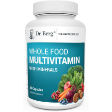 Мультивітаміни та мінерали, цільнохарчові, Whole Food Multivitamin with Minerals Dr. Berg, щоденні, 60 капсул