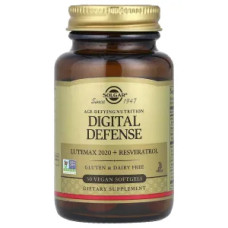 Підтримка здоров'я очей, Digital Defense Age-Defying Nutrition Solgar, 30 веганських гелевих капсул
